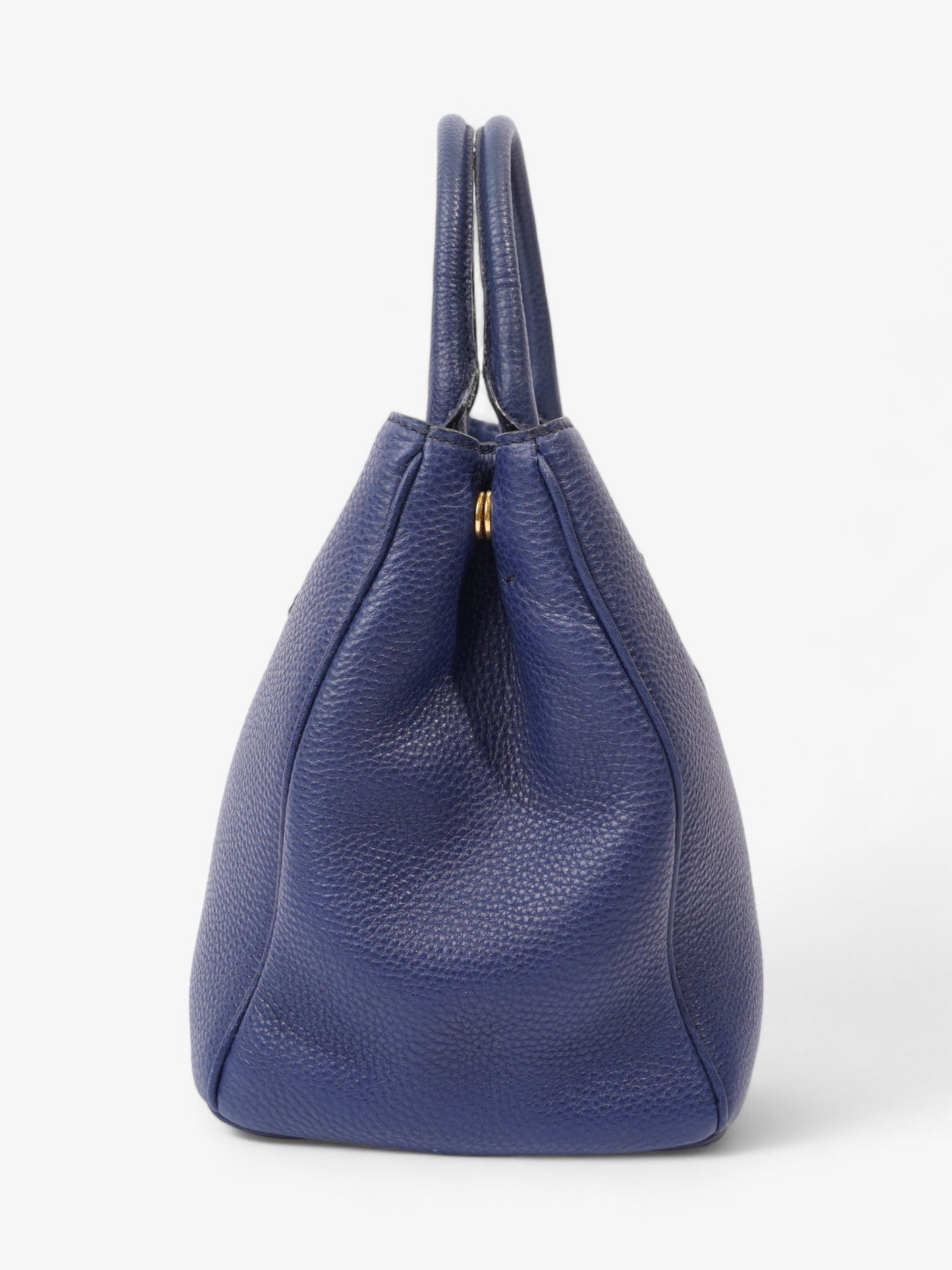 Prada Vitello Daino Blue Saffiano Leather