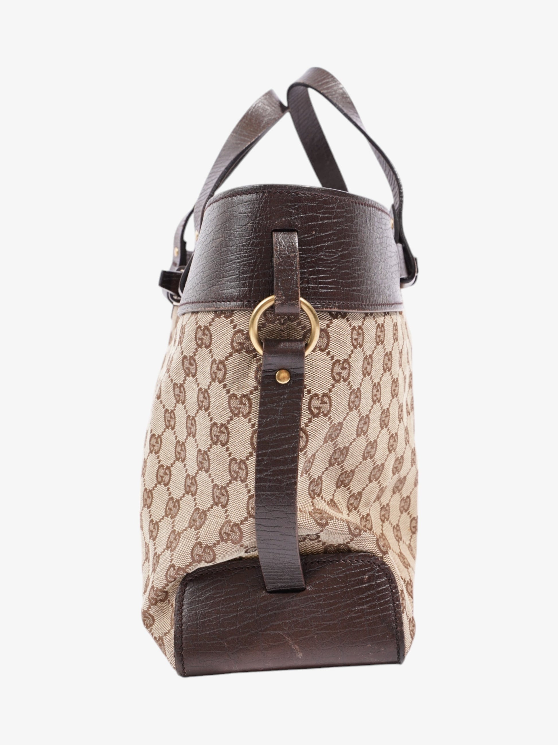 Gucci Tote Beige / Brown Canvas