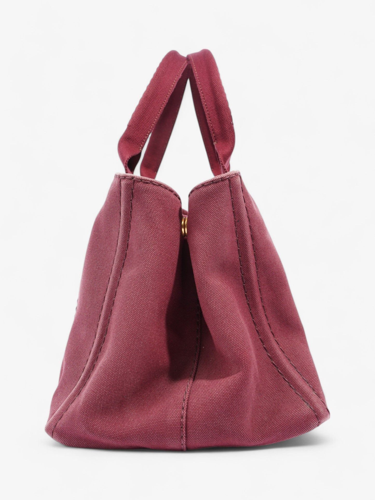 Prada Canapa 2 Way Handbag Bordeaux Cotton