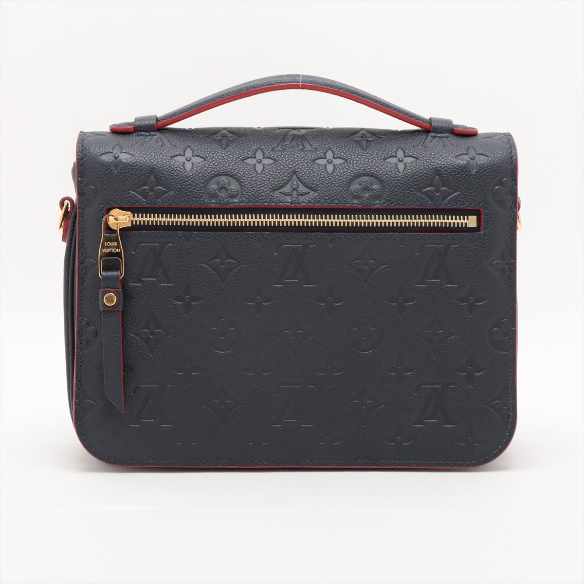 Louis Vuitton Marine Rouge Monogram Empreinte Leather Pochette Metis Clearance Sale