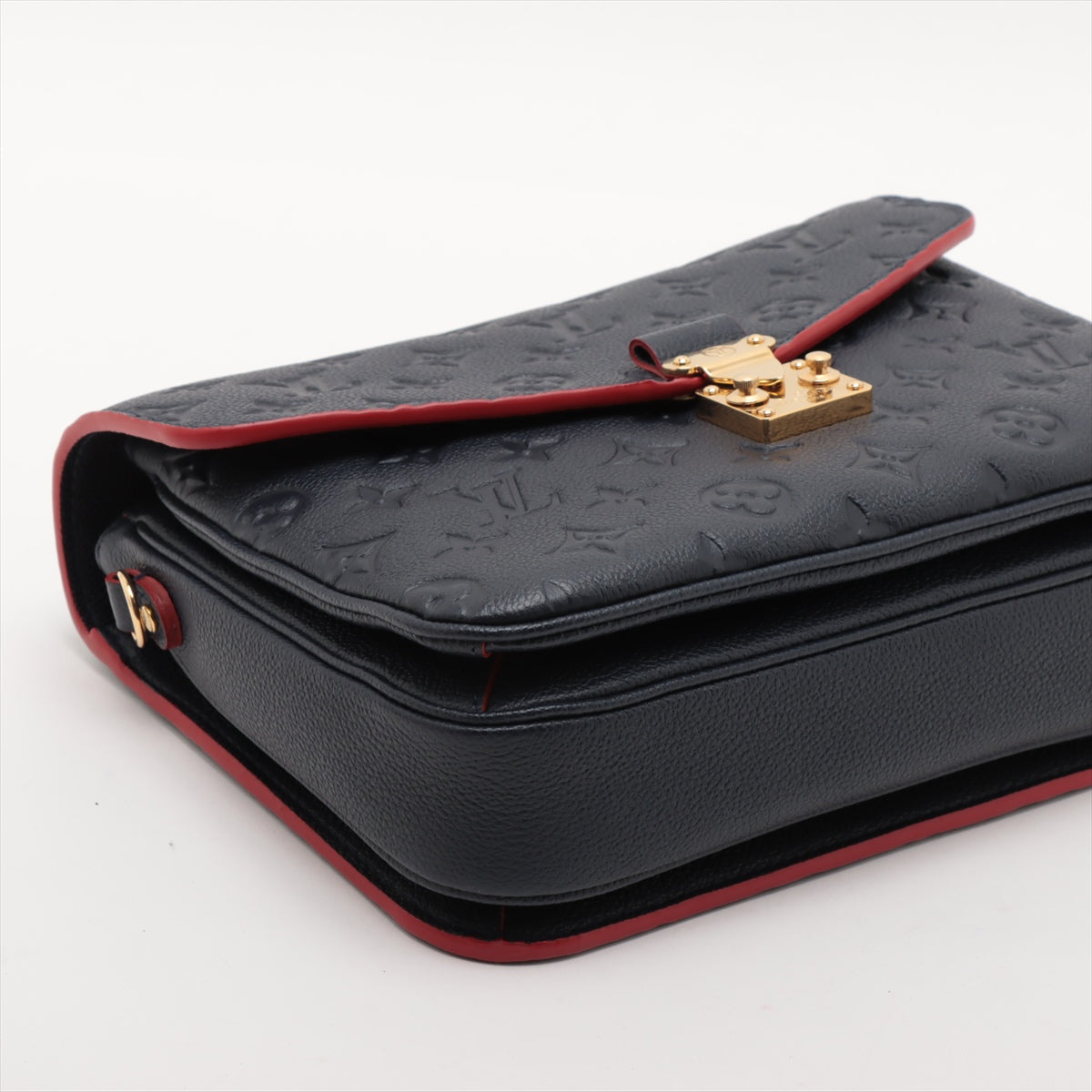 Louis Vuitton Marine Rouge Monogram Empreinte Leather Pochette Metis Clearance Sale