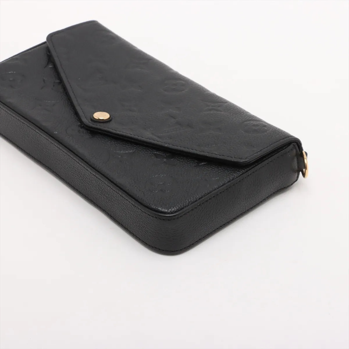 Louis Vuitton Black Monogram Empreinte Leather Pochette Felicie Clearance Sale