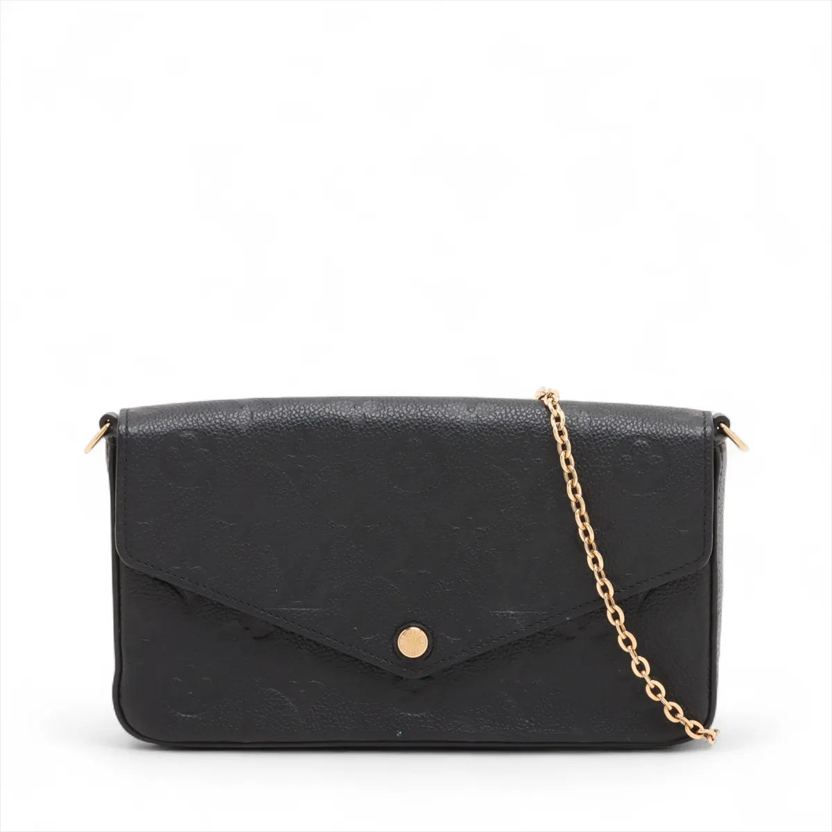 Louis Vuitton Black Monogram Empreinte Leather Pochette Felicie Clearance Sale