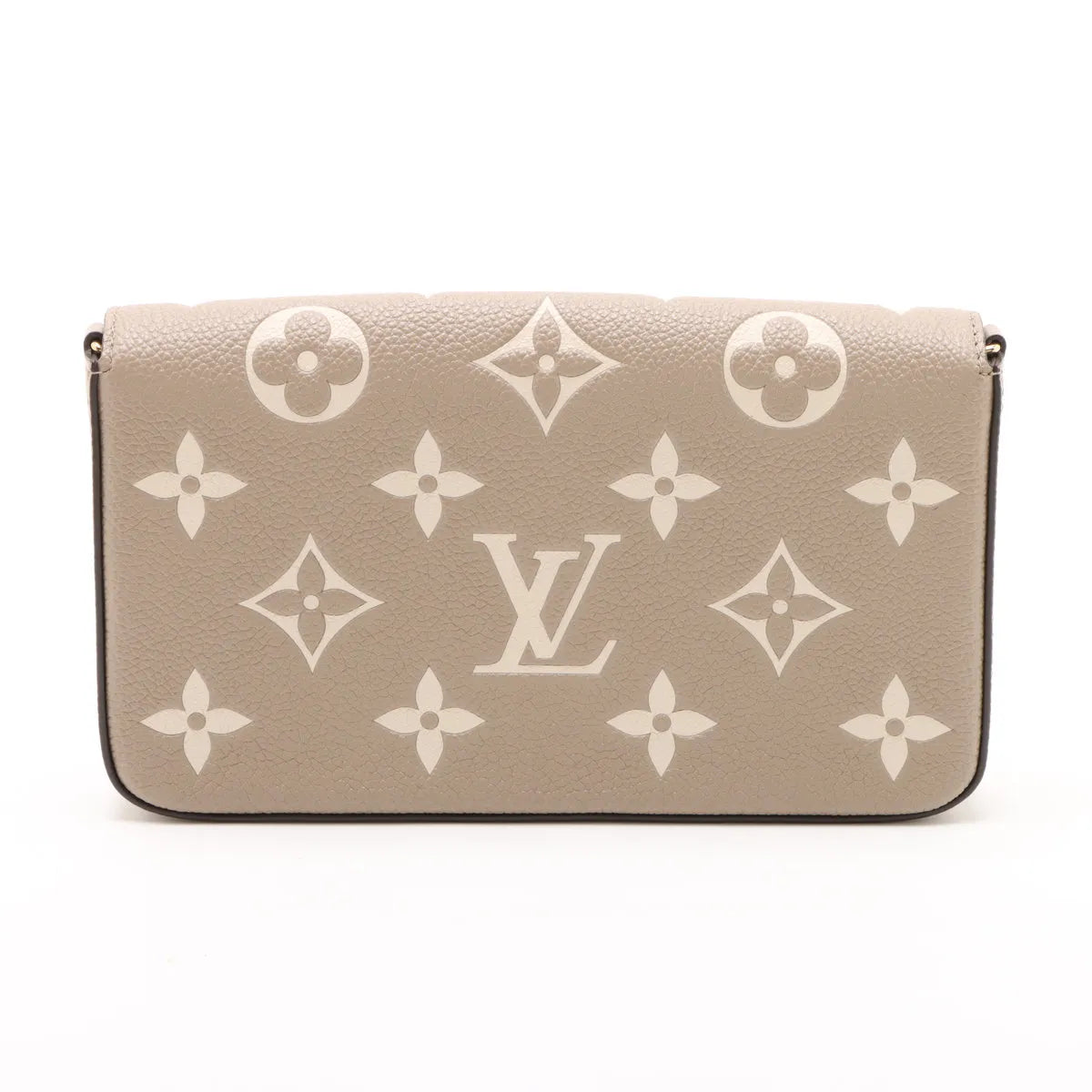 Louis Vuitton Beige Bicolor Monogram Empreinte Leather Pochette Felicie Clearance Sale