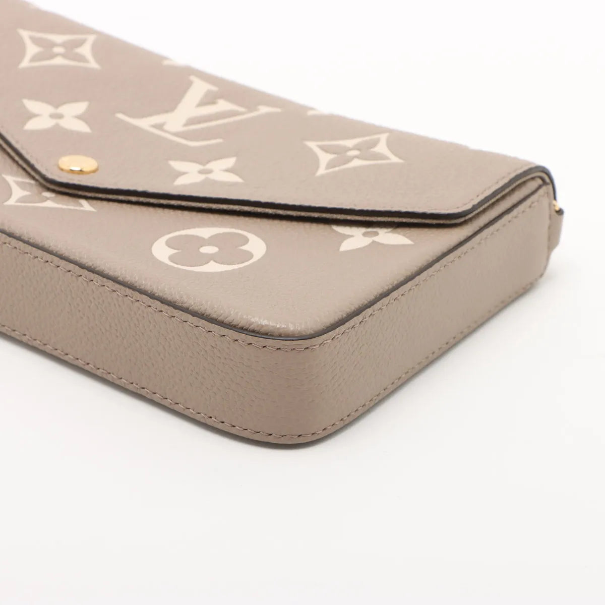 Louis Vuitton Beige Bicolor Monogram Empreinte Leather Pochette Felicie Clearance Sale