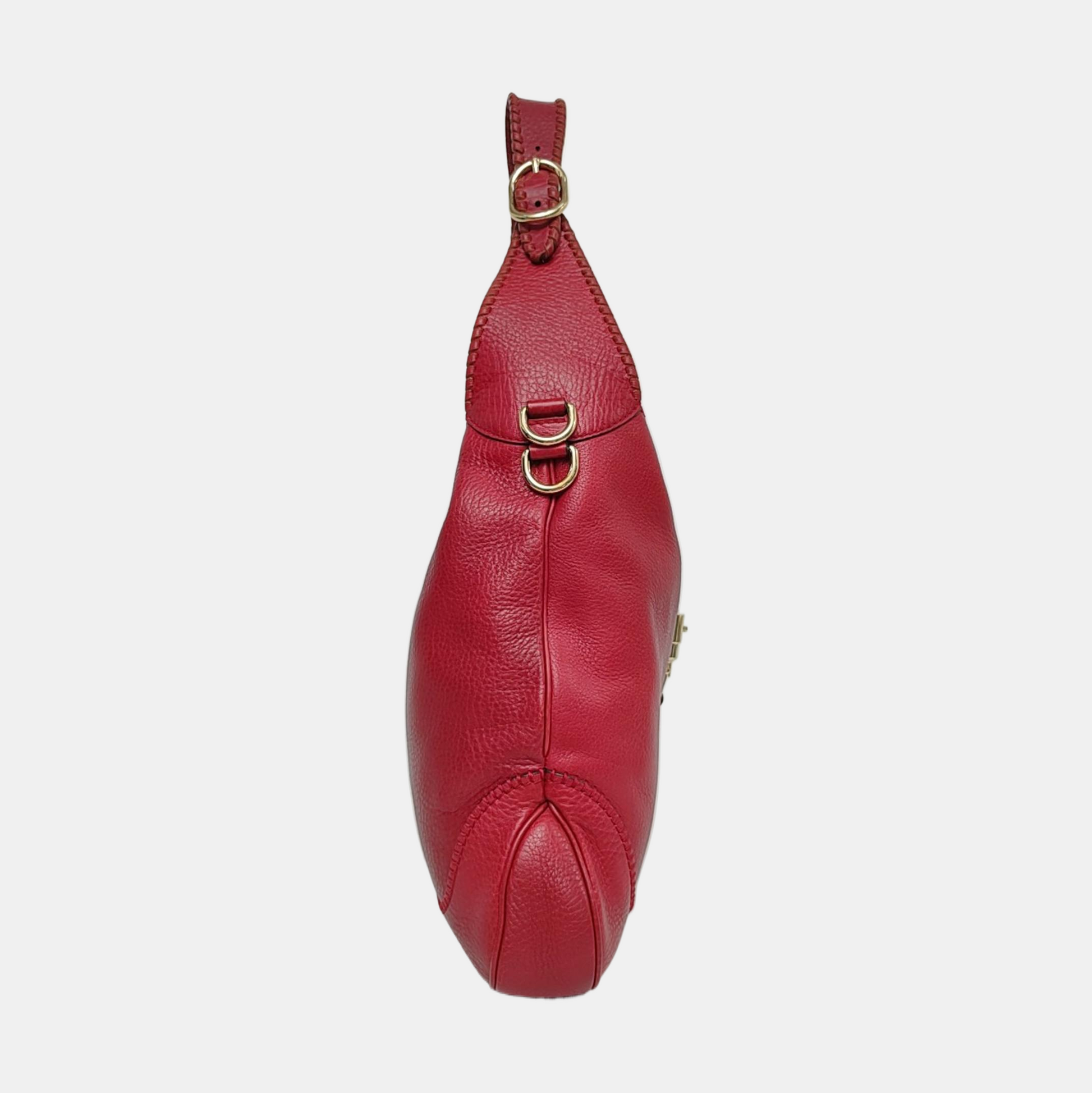 Gucci Jackie Medium Red Calfskin Leather Crossbody Bag