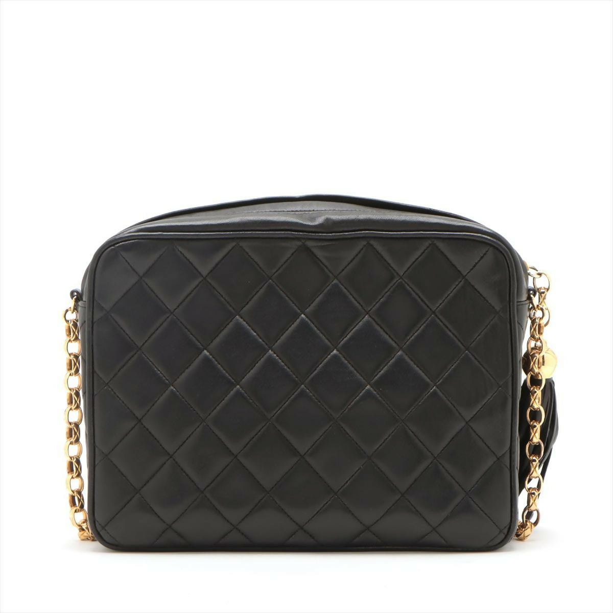 Chanel Black Mini Lambskin Tassel Bag with Gold Hardware