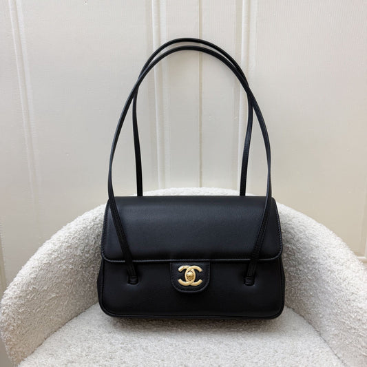 Chanel 26P Preppy Coco Small Flap Bag in Black Caviar and GHW (Model: AS6130)