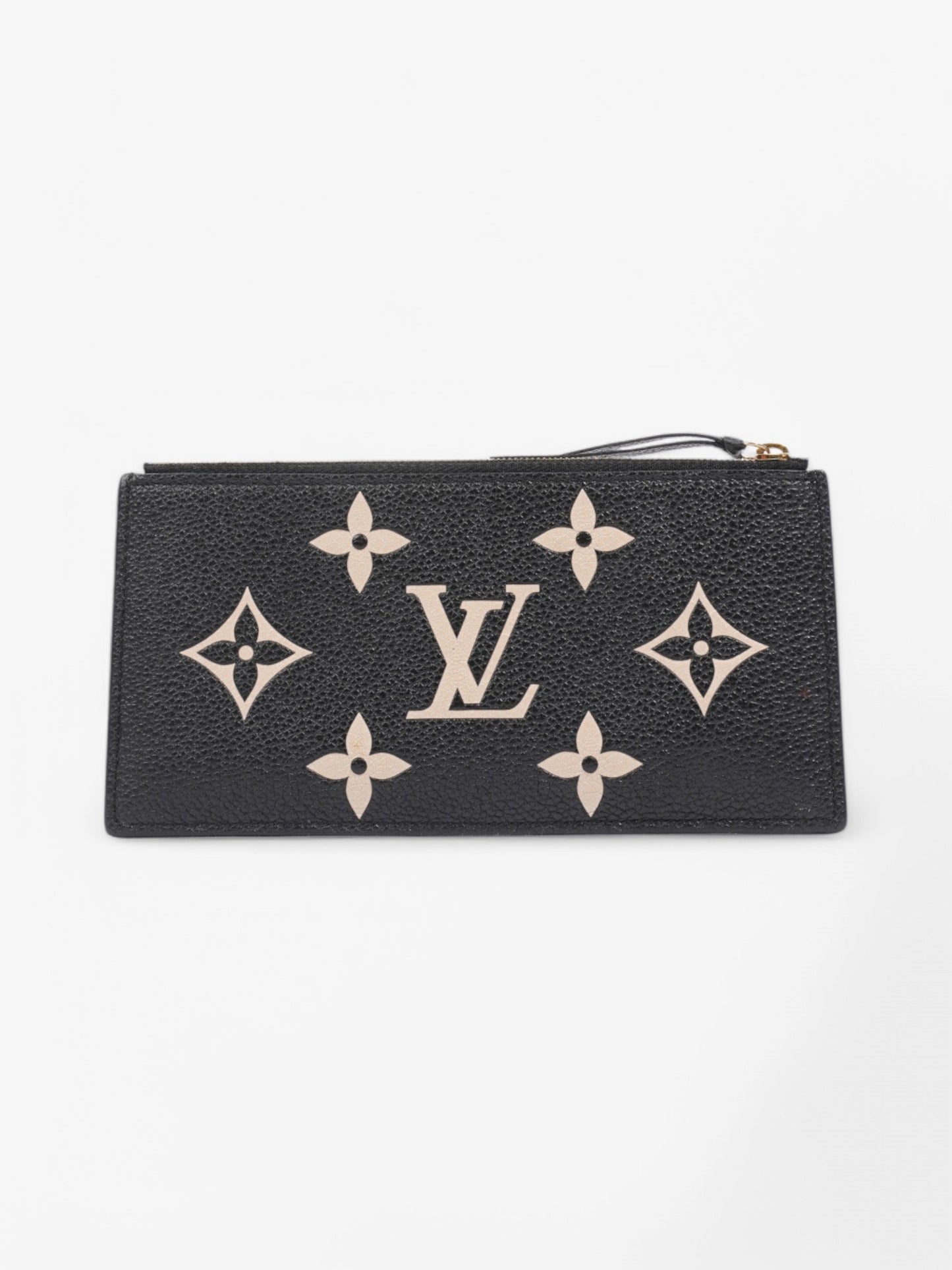 Louis Vuitton Pochette Fèlicie Pouch Black / Beige Leather