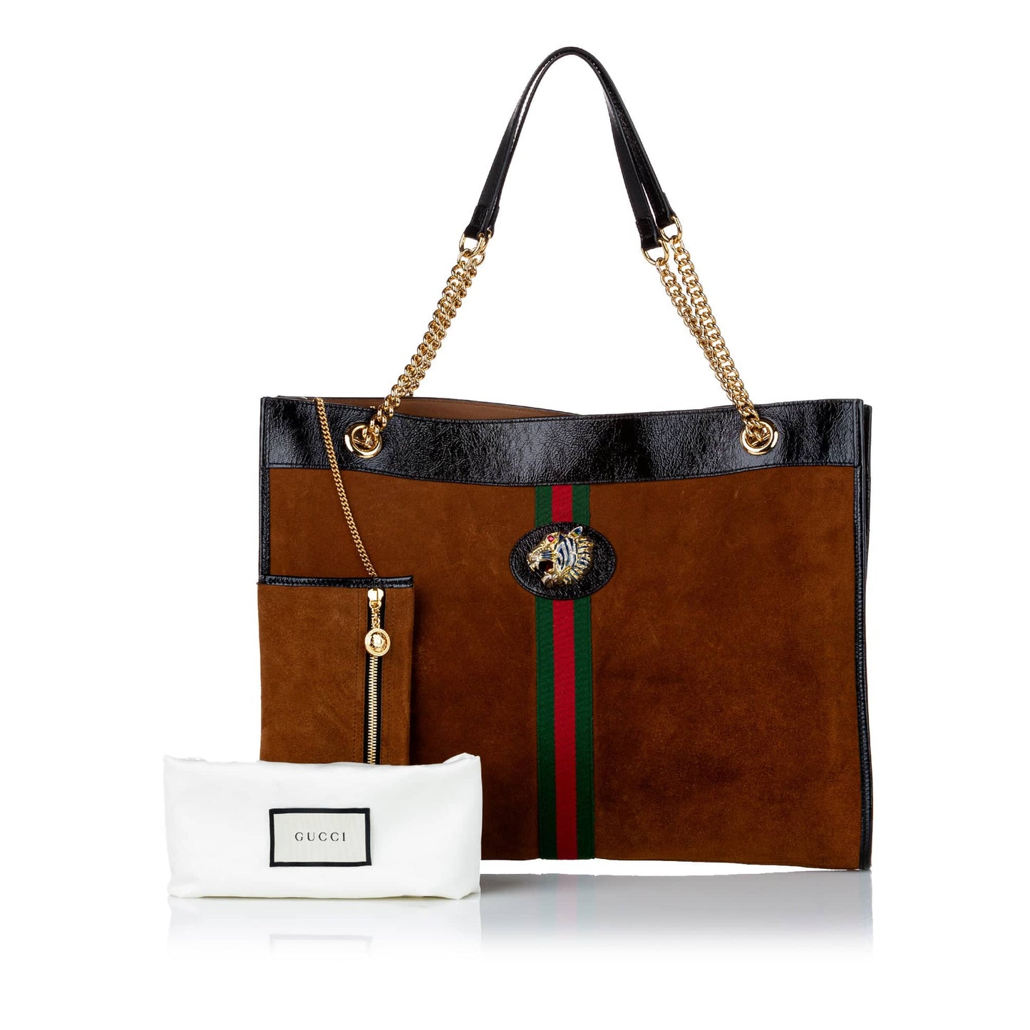 Gucci Leather Chain Tote Style 1