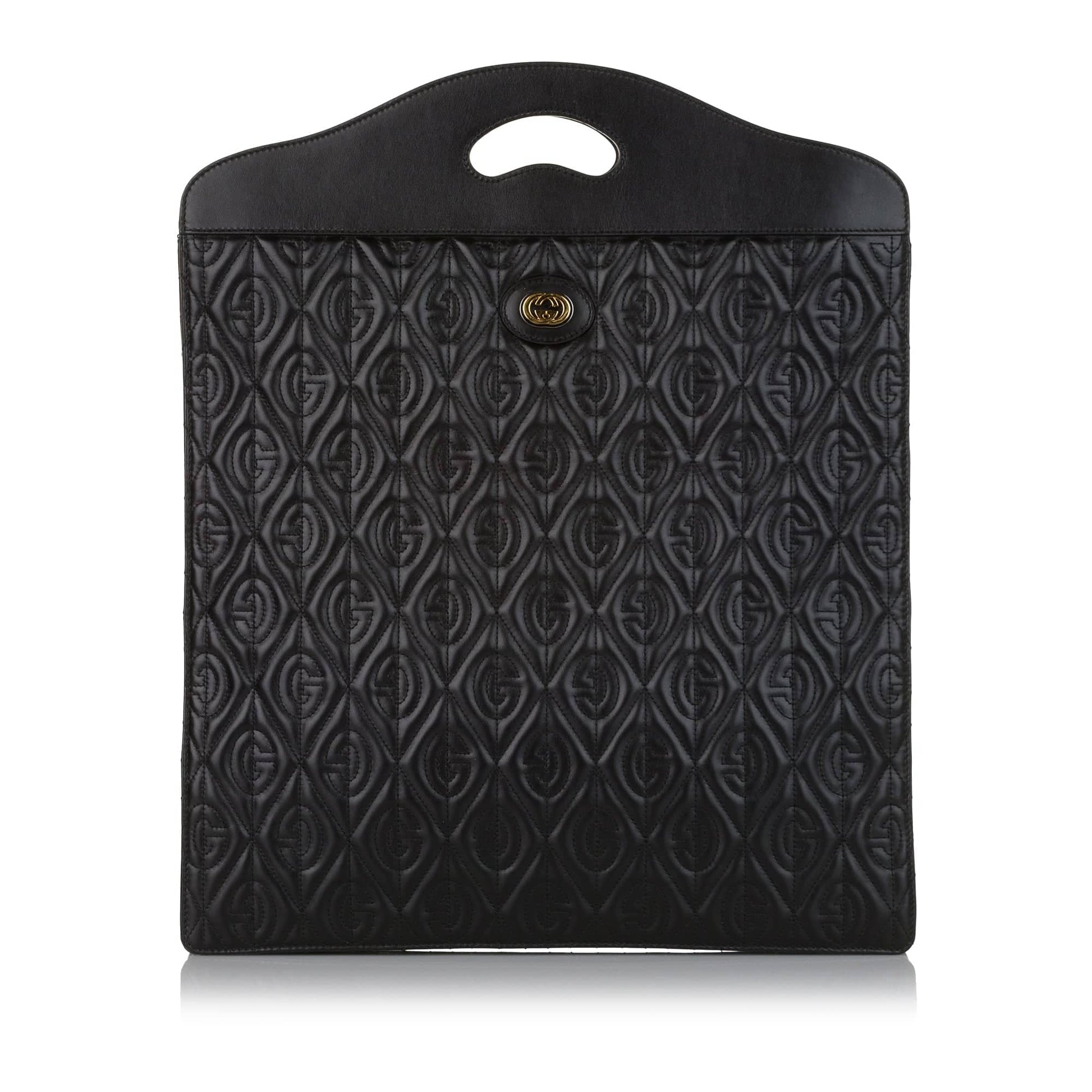 Gucci Black Leather Quilted Shoulder Bag