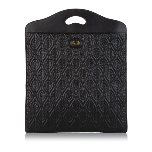 Gucci Black Leather Quilted Shoulder Bag