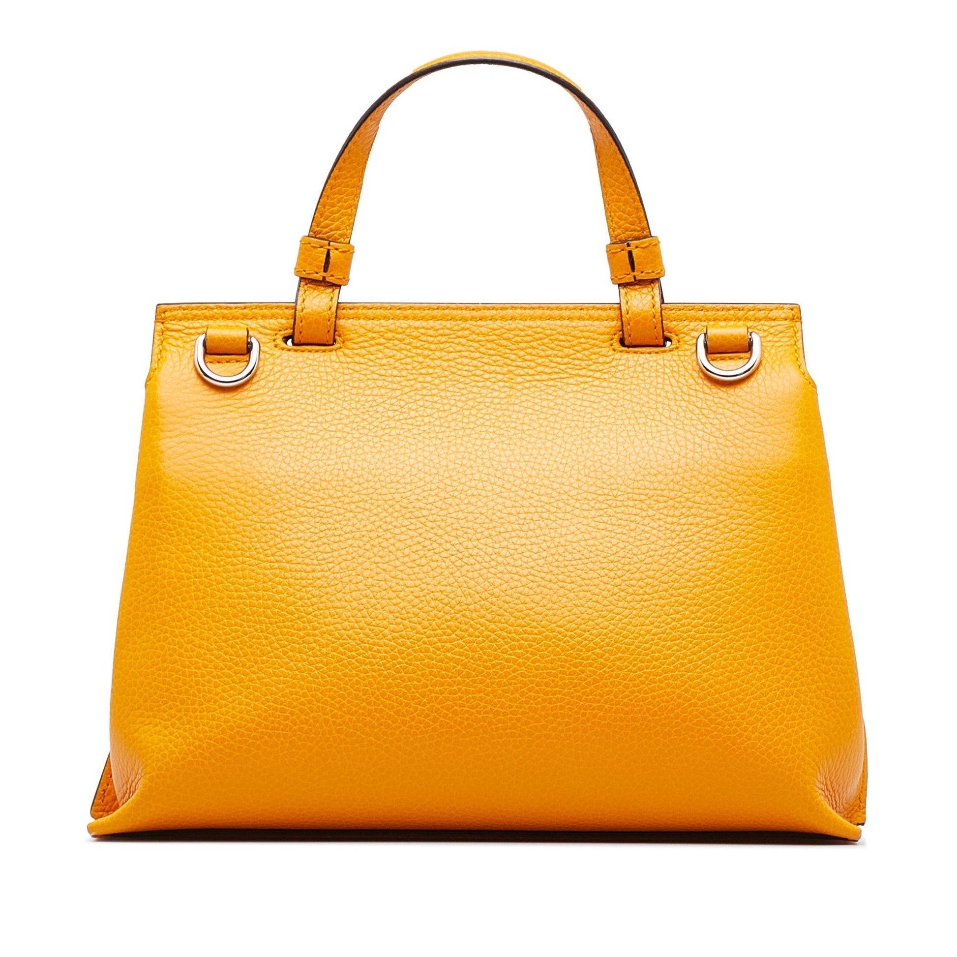 Gucci Twist Leather Top Handle Handbag