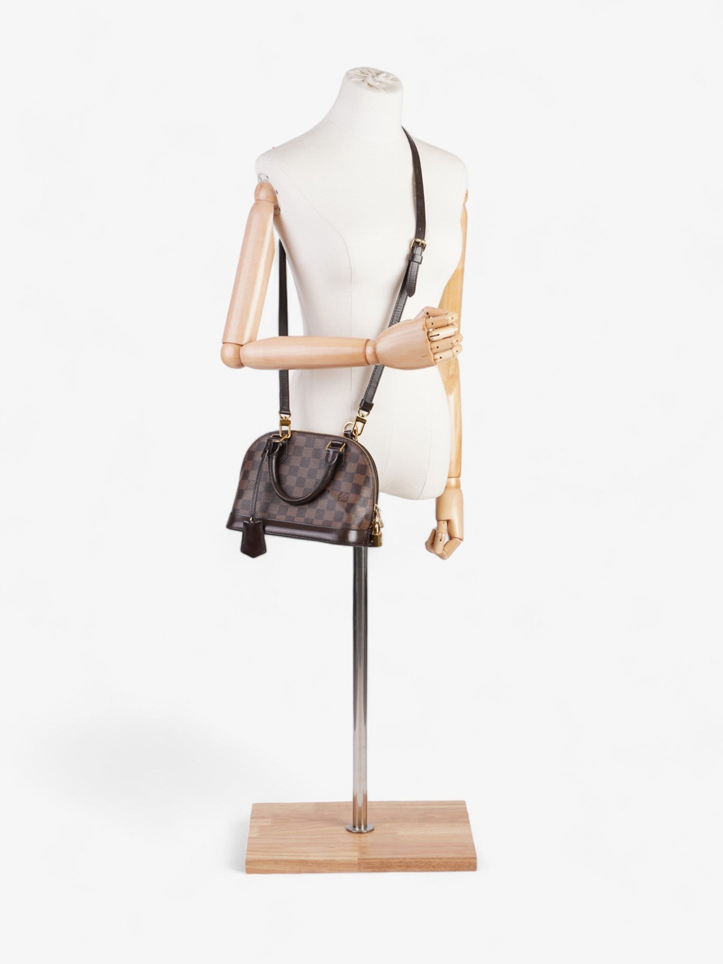 Louis Vuitton Alma Damier Ebene Coated Canvas BB