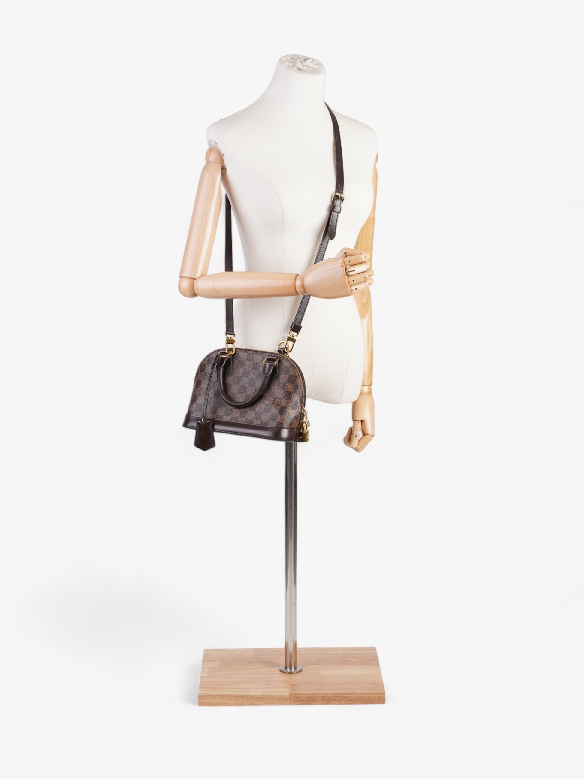 Louis Vuitton Alma Damier Ebene Coated Canvas BB