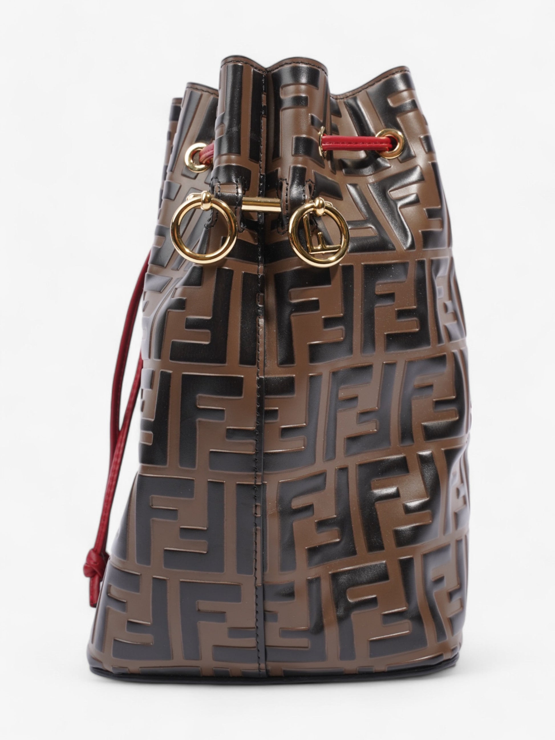Fendi Bucket Bag Brown / Black Leather