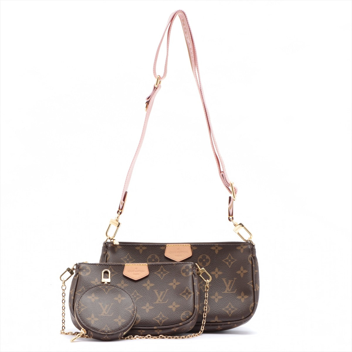 Louis Vuitton Rose Clair Monogram Canvas Multi Pochette 5