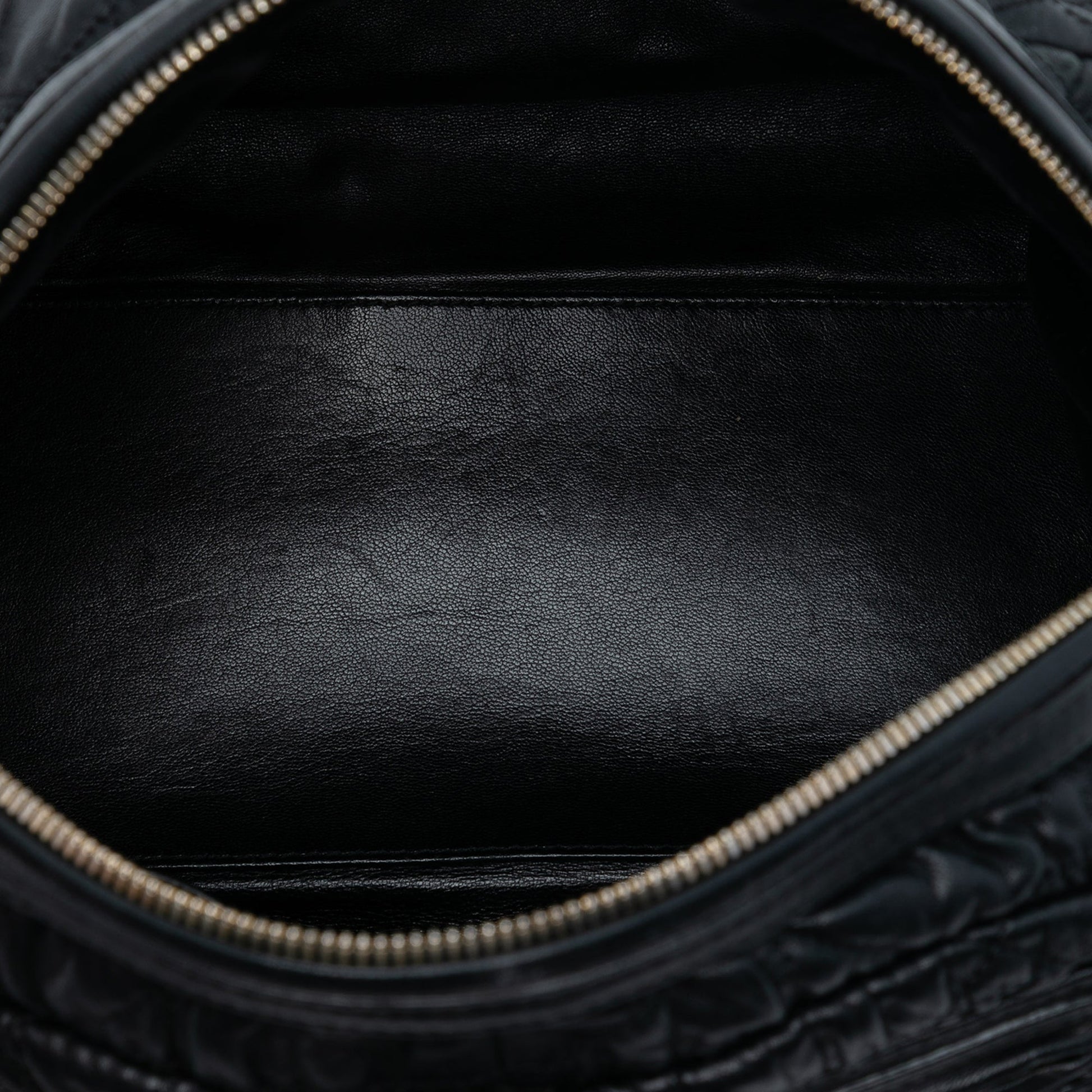 Black Dior Lambskin Cannage Gaufre Delices Shoulder Bag