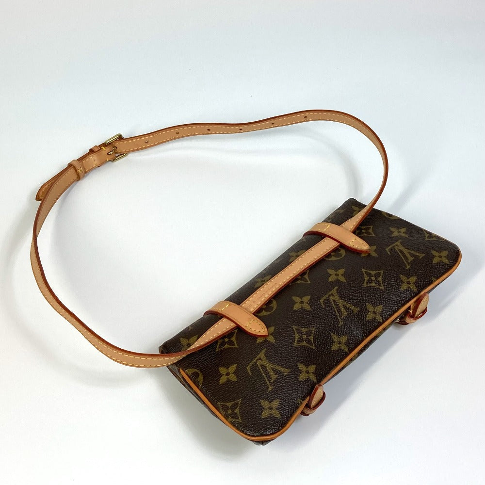 LOUIS VUITTON Waist bag Monogram canvas Brown Monogram Pochette Marrell Women
