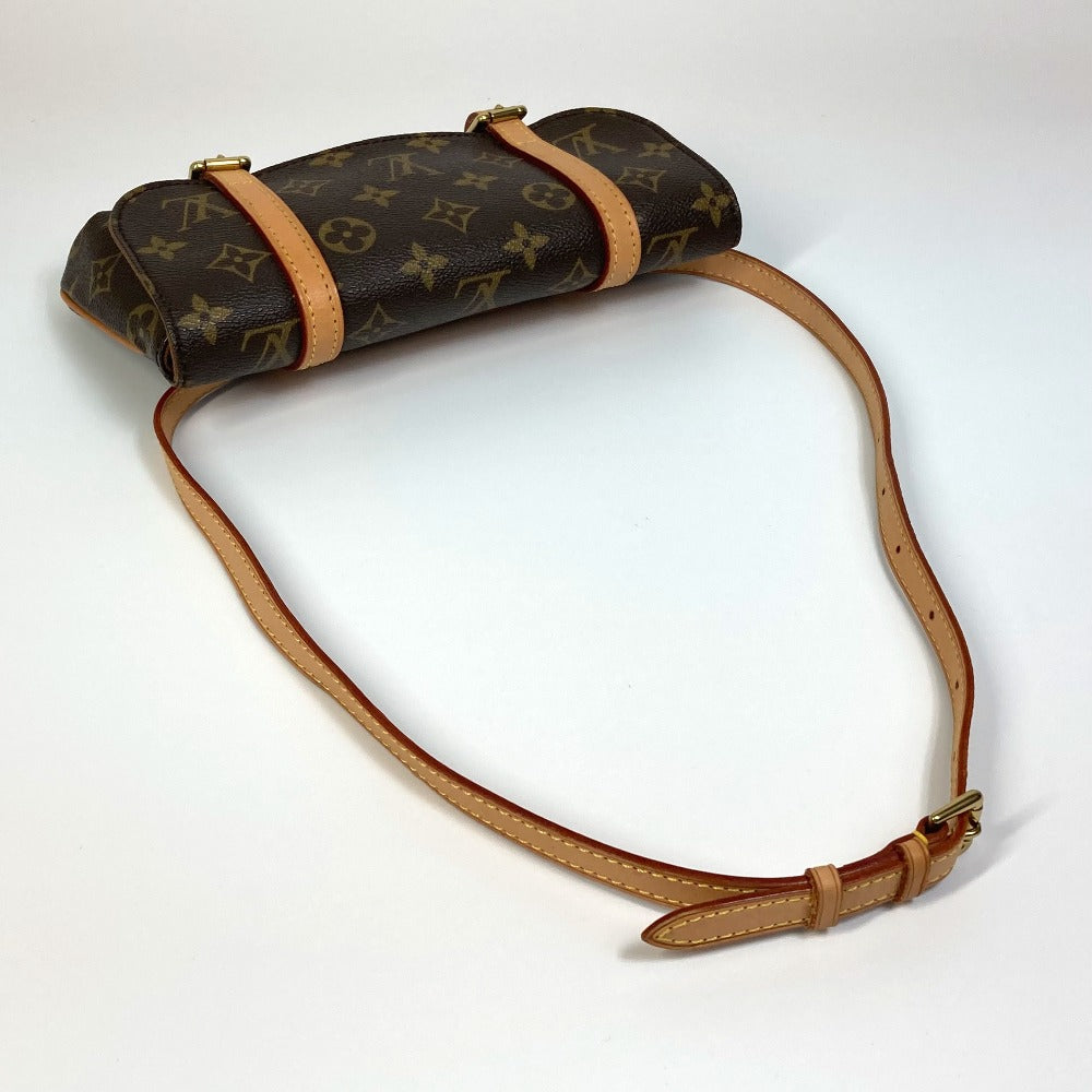 LOUIS VUITTON Waist bag Monogram canvas Brown Monogram Pochette Marrell Women