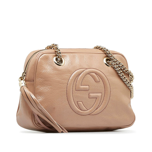 Gucci Chain Leather Shoulder Bag
