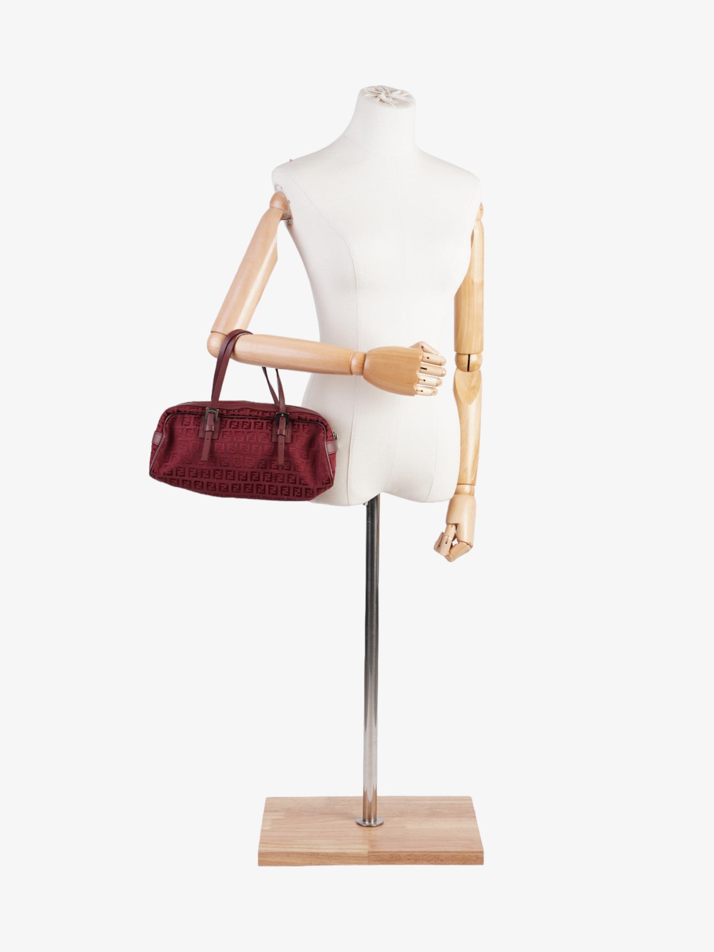Fendi Zucchino Red Canvas