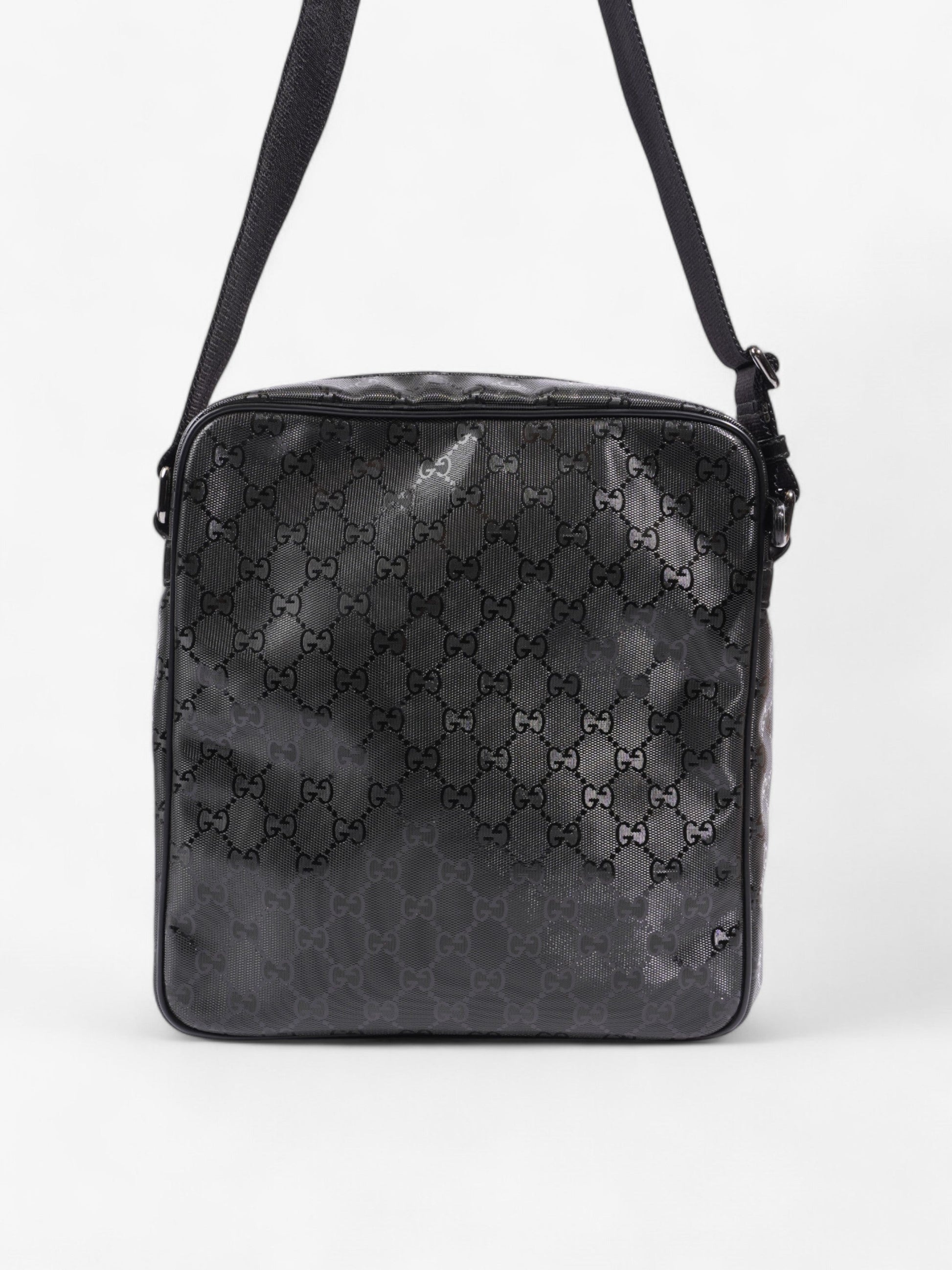 Gucci GG Imprime Messenger Black Coated Canvas
