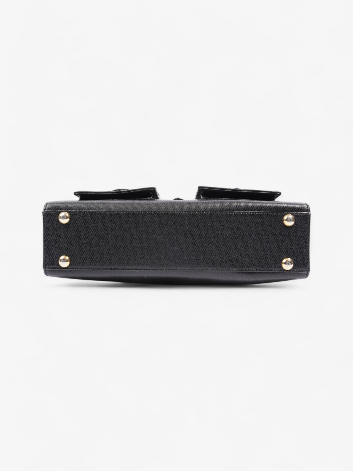 Saint Laurent Top Handle Black Grained Leather