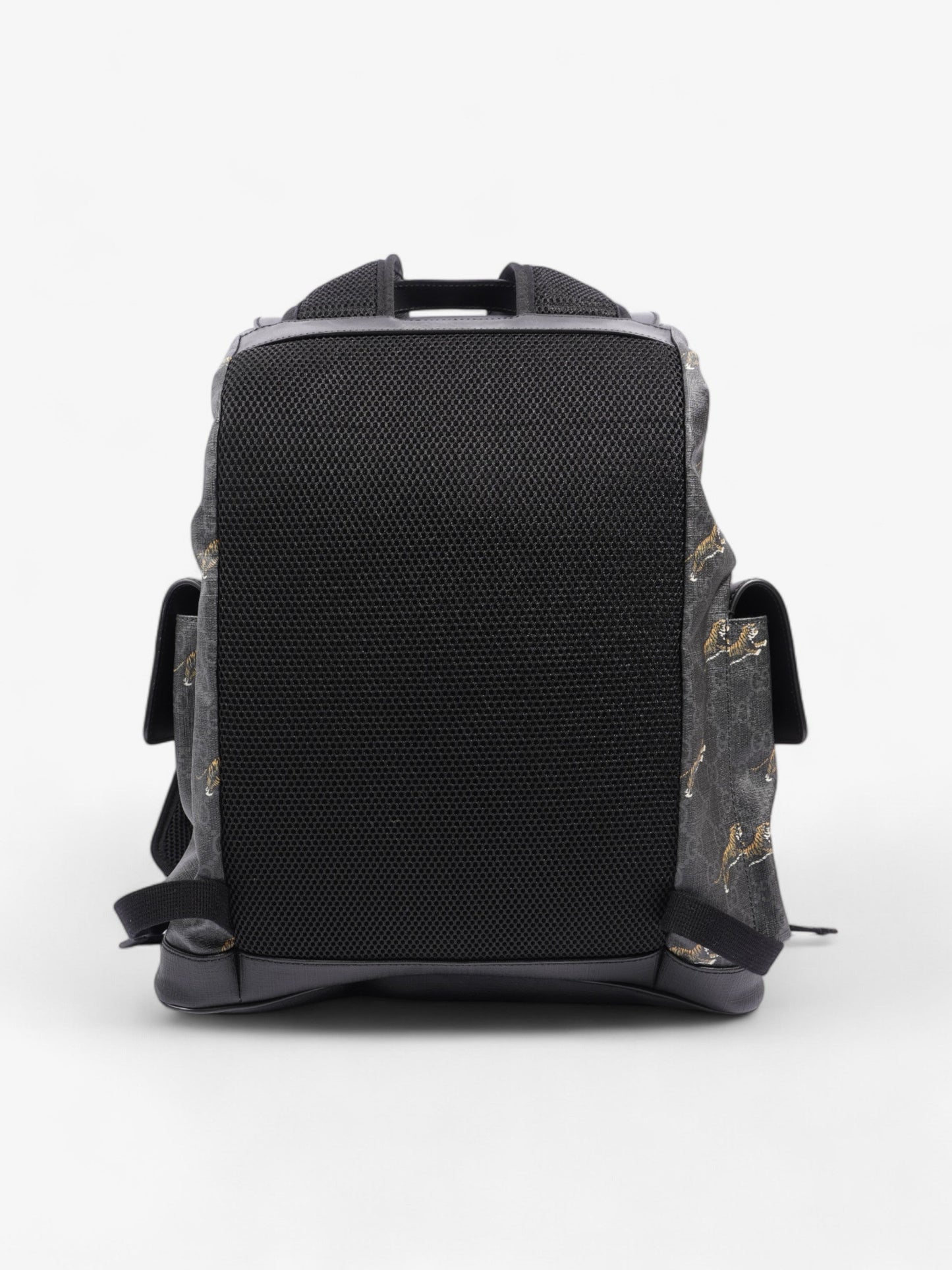 Gucci Tiger Backpack GG Supreme / Black Canvas