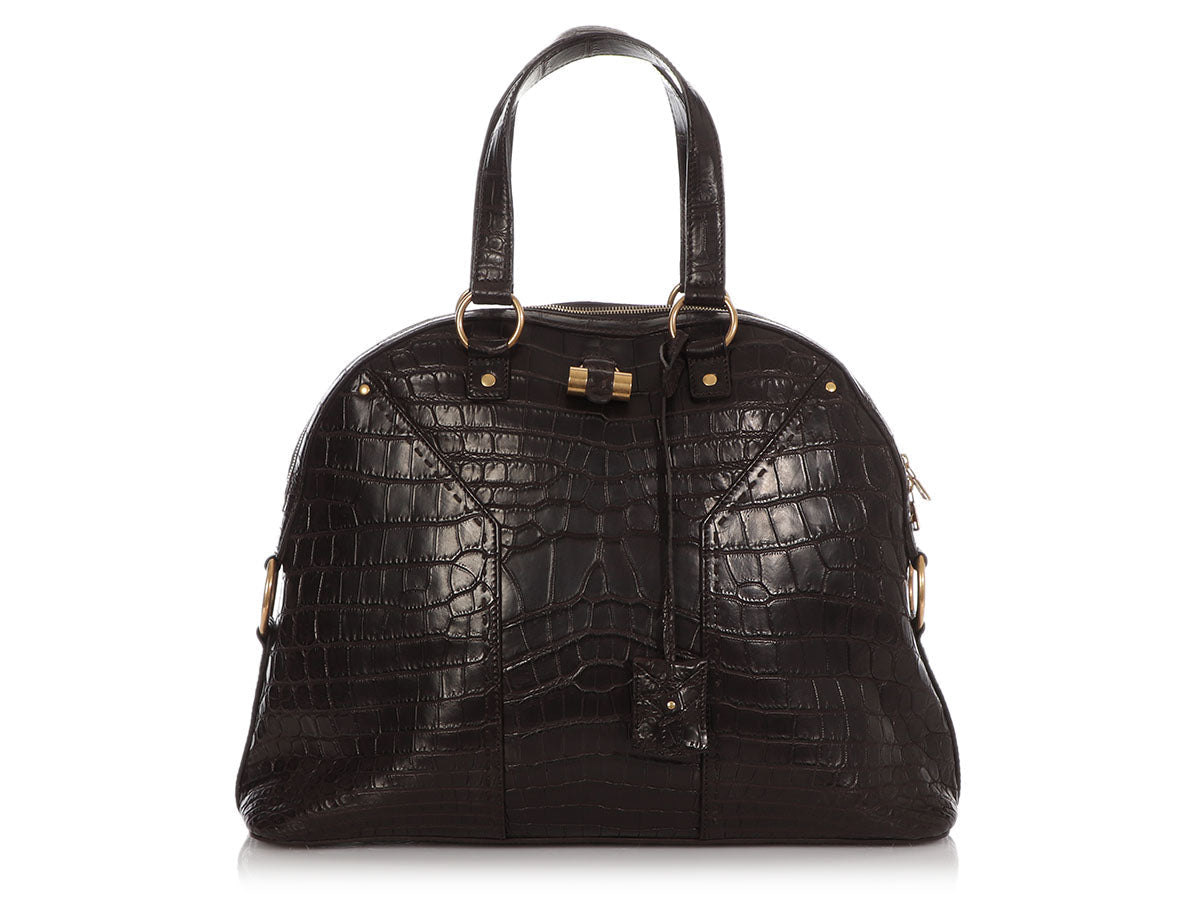 Saint Laurent Brown Alligator M