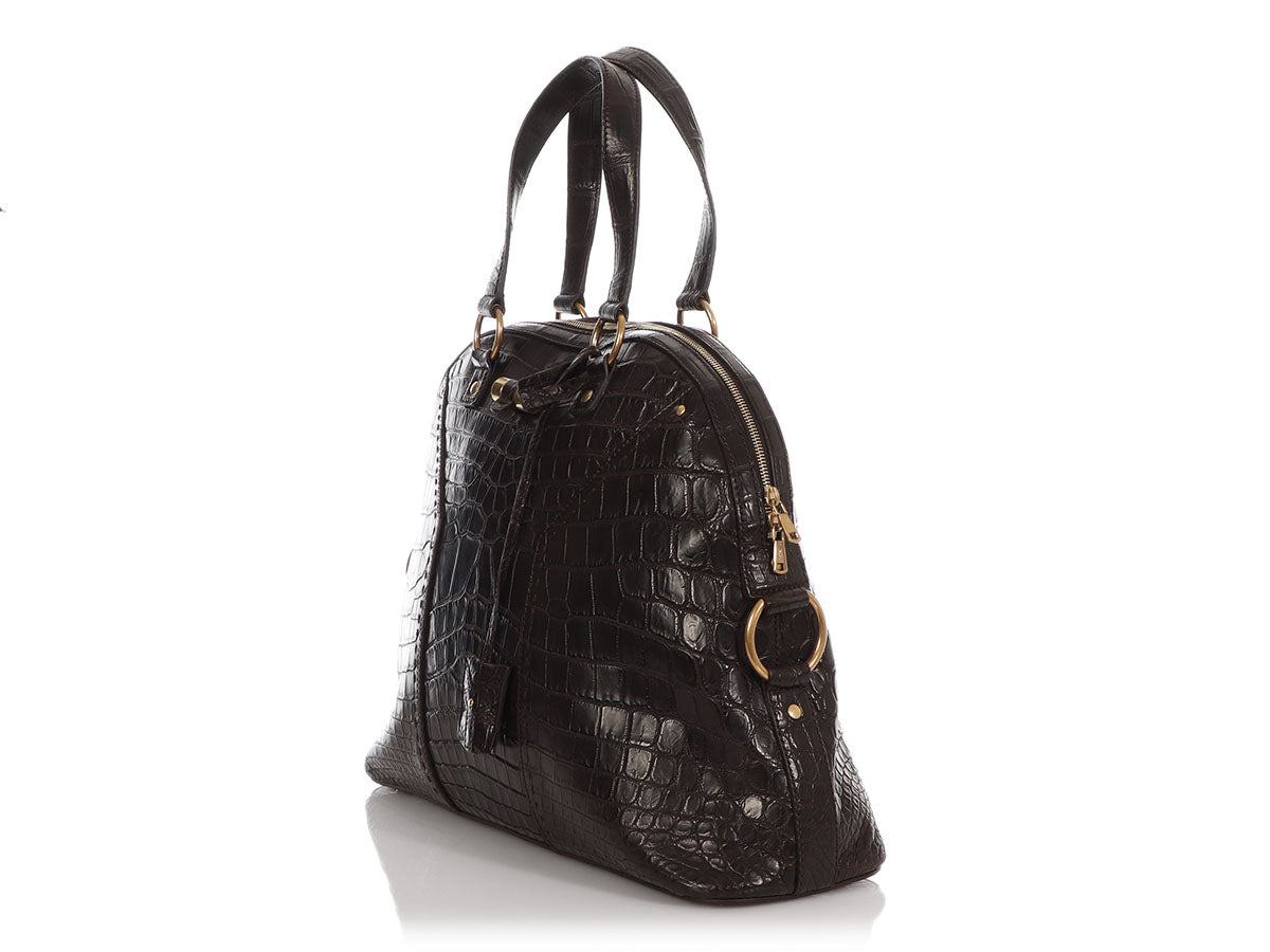 Saint Laurent Brown Alligator M
