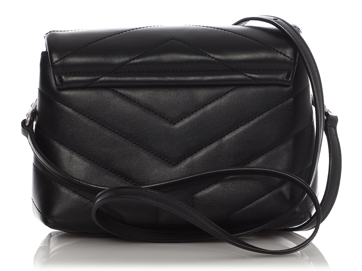 Saint Laurent Black MatelassÃÂ© Loulou Toy Bag