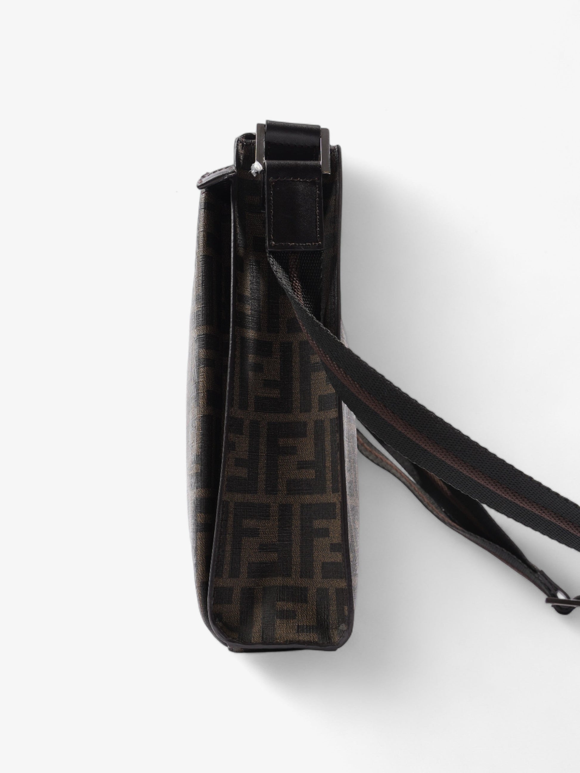 Fendi Zucchino Boston Burgundy Canvas