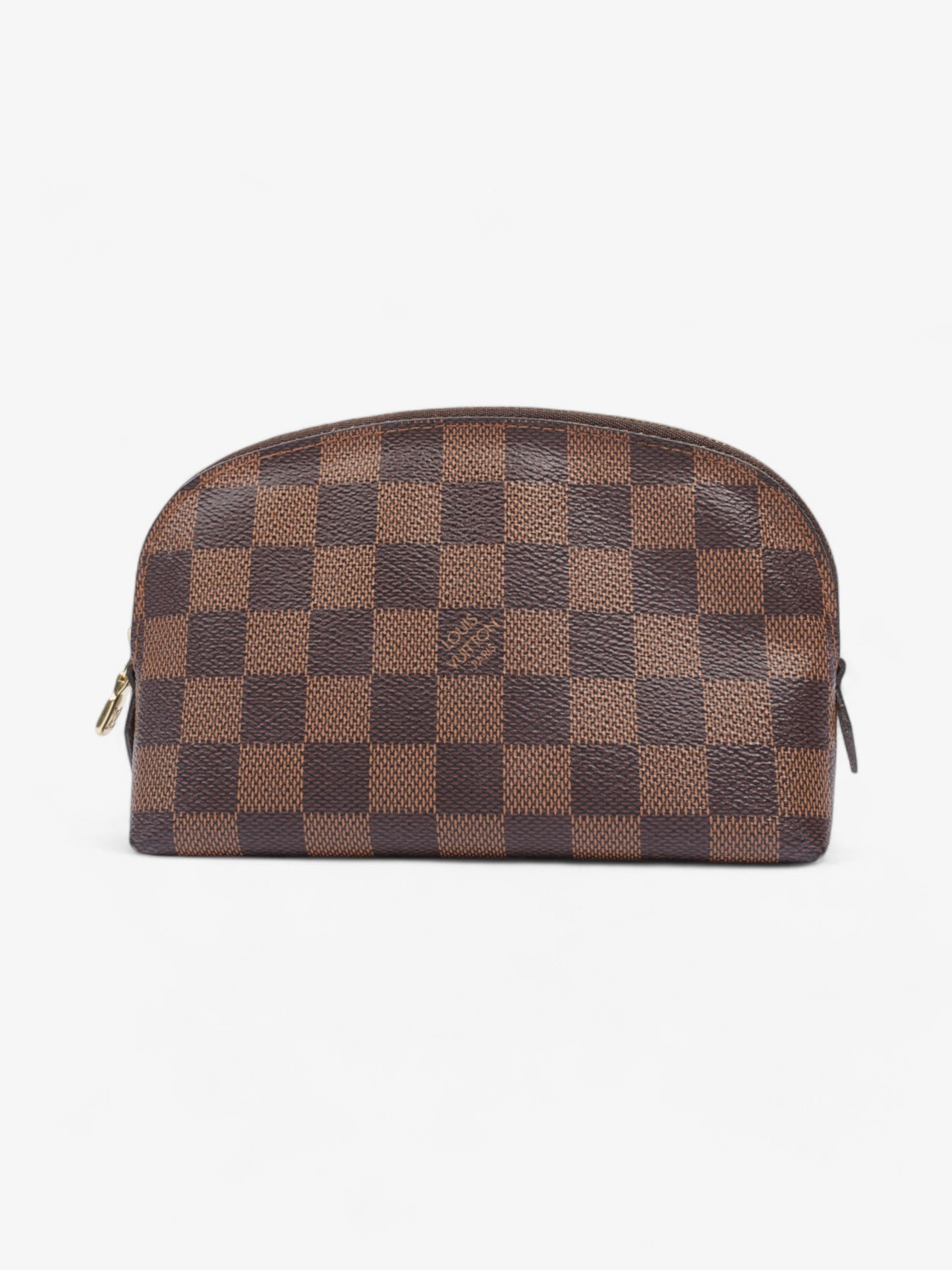 Louis Vuitton Pochette Cosmetic Damier Ebene Coated Canvas