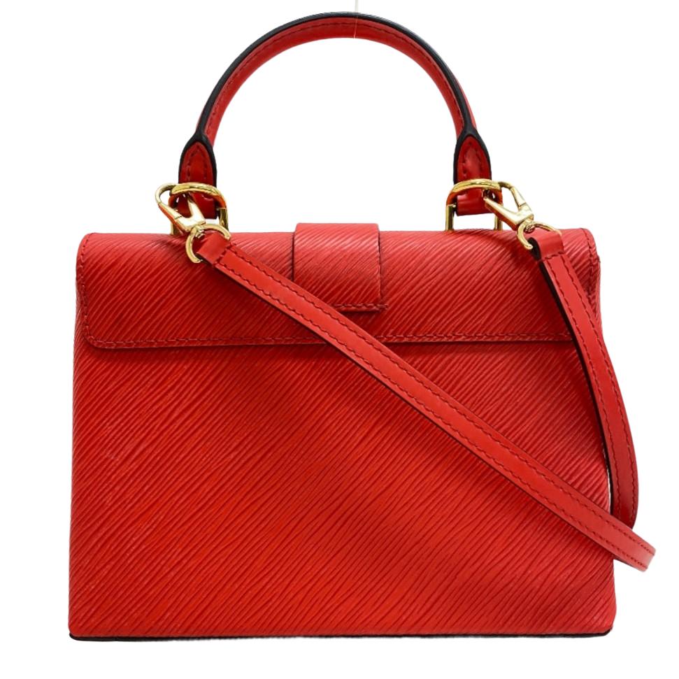 LOUIS VUITTON Shoulder Bag leather Red Epi Rocky bb Women