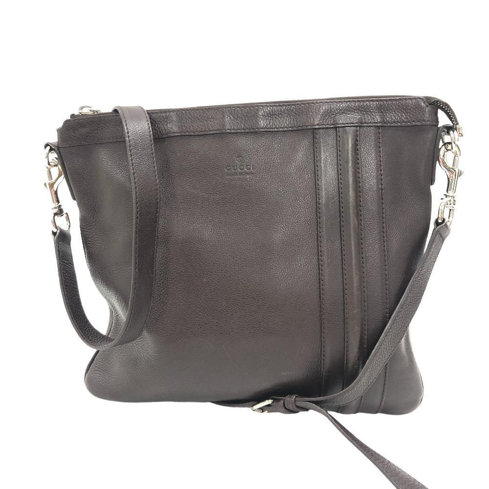 GUCCI Shoulder Bag 233329 leather Brown mens