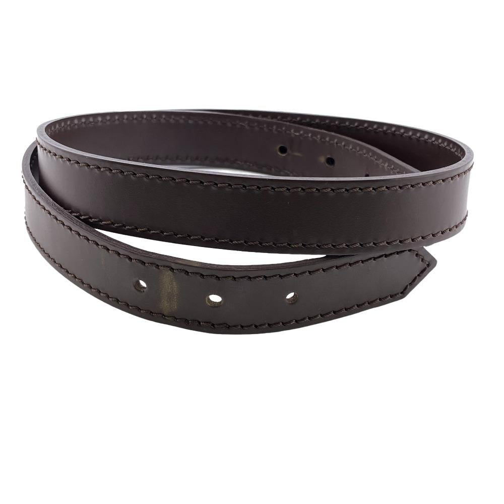 LOUIS VUITTON Shoulder strap leather Brown Ebene For Ravello Women