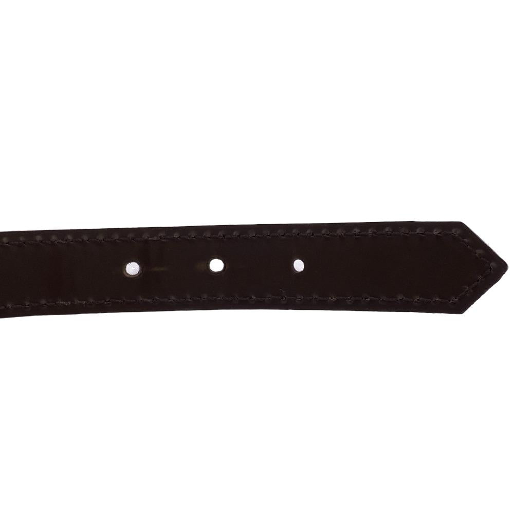 LOUIS VUITTON Shoulder strap leather Brown Ebene For Ravello Women
