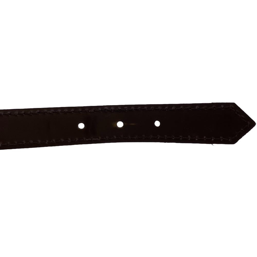 LOUIS VUITTON Shoulder strap leather Brown Ebene For Ravello Women