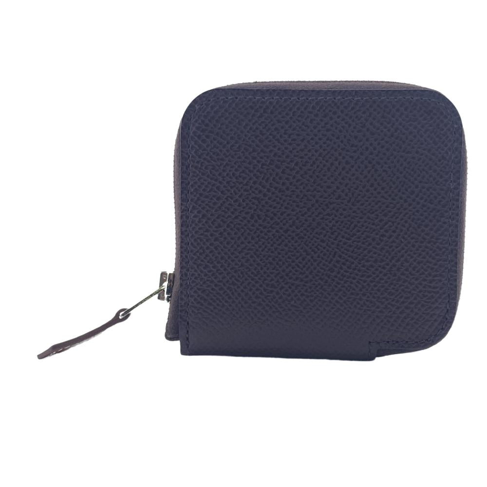 HERMES Coin case Epsom Brown Azap silk in