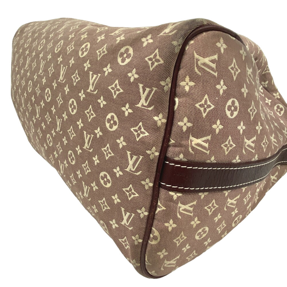 LOUIS VUITTON Handbag Leather, Canvas sepia Women