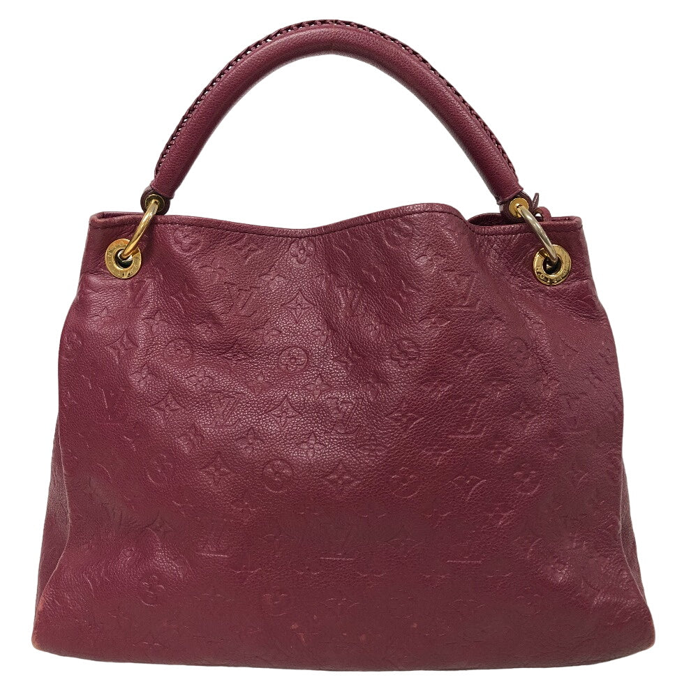 LOUIS VUITTON Handbag leather purple Monogram Ann Platt ArtsyMM Women