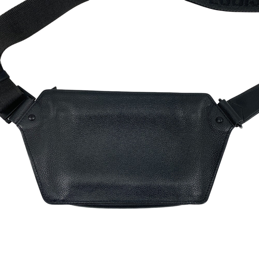 LOUIS VUITTON Sling bag Grain leather black LV Aerogram takeoff sling mens