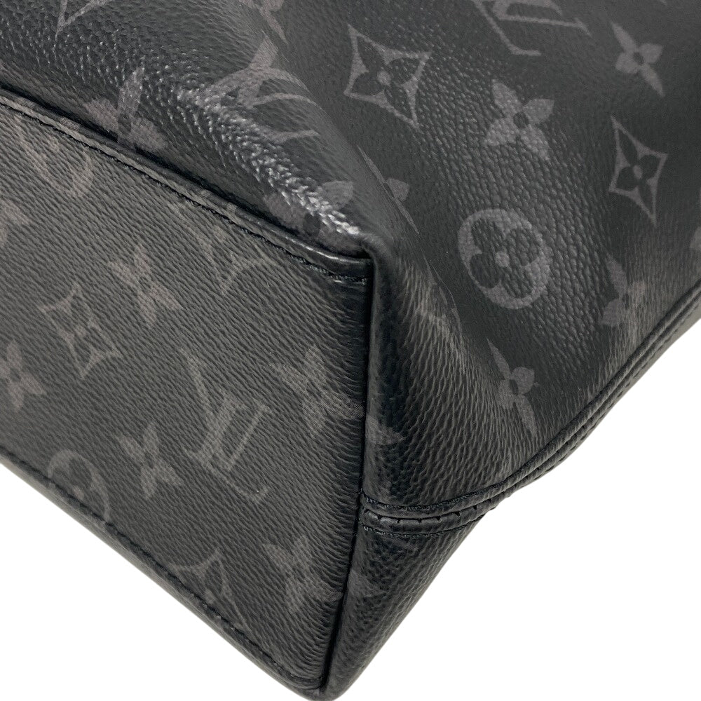 LOUIS VUITTON Briefcase leather black Shoulder Monogram Eclipse Explorer Women(Unisex)