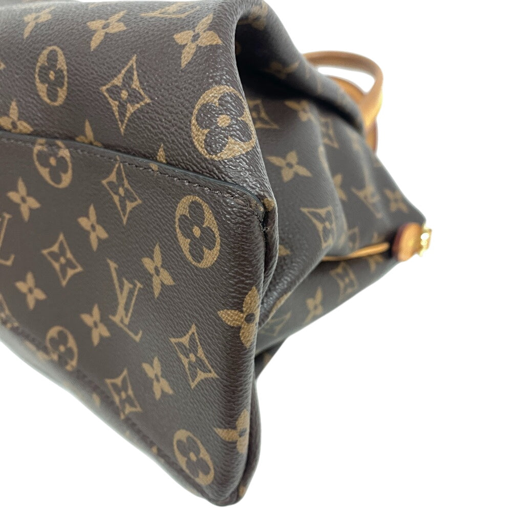 LOUIS VUITTON Handbag leather Brown Monogram Rivory MM