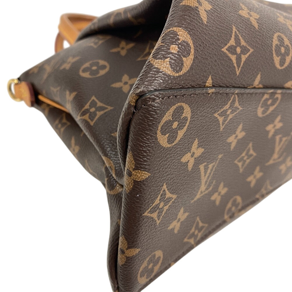 LOUIS VUITTON Handbag leather Brown Monogram Rivory MM