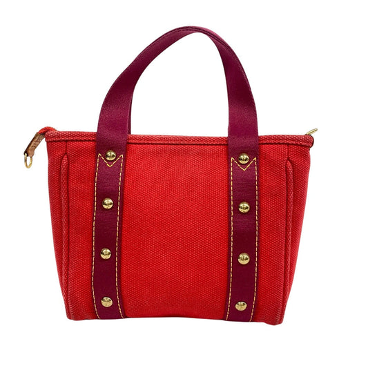 LOUIS VUITTON Handbag M40037 canvas Red With logo Antigua Kava PM Women