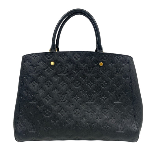 LOUIS VUITTON Handbag M41069 leather black Monogram Ann Platt Montaigne GM Women(Unisex)