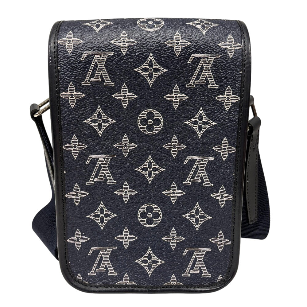 LOUIS VUITTON Shoulder Bag leather Navy Monogram savanna Messenger BB Women(Unisex)