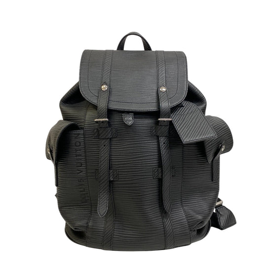 LOUIS VUITTON Backpack Epi black Epi XL Christopher MM